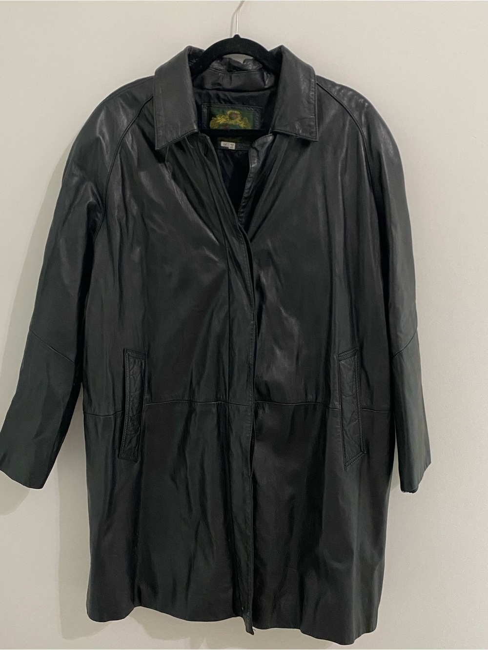 Vintage Avanti Lady Leather Black Jacket-Size 1x
